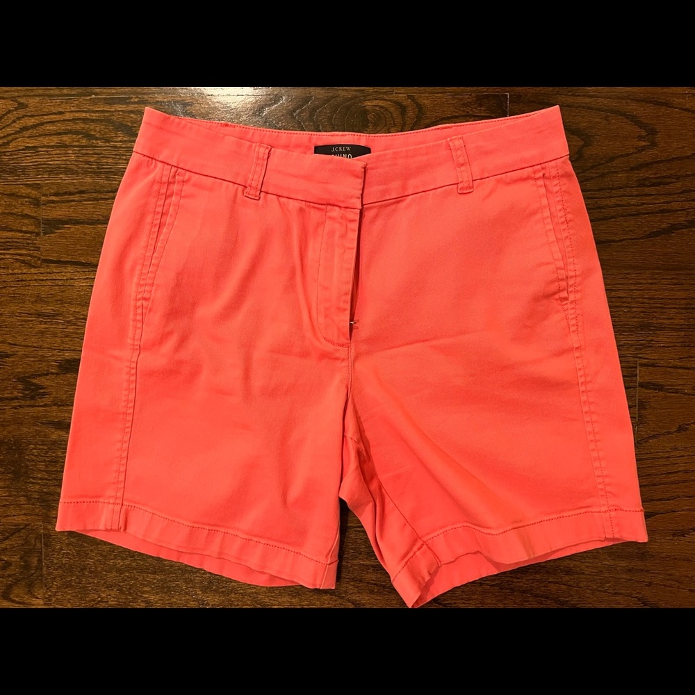 JCrew Chino Shorts - coral color
